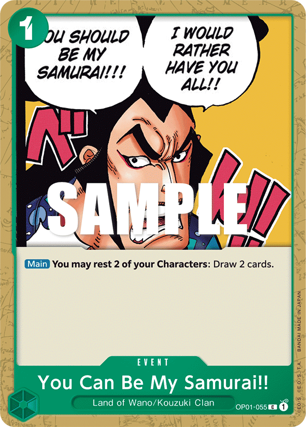 You Can Be My Samurai!! (One Piece Card Game)